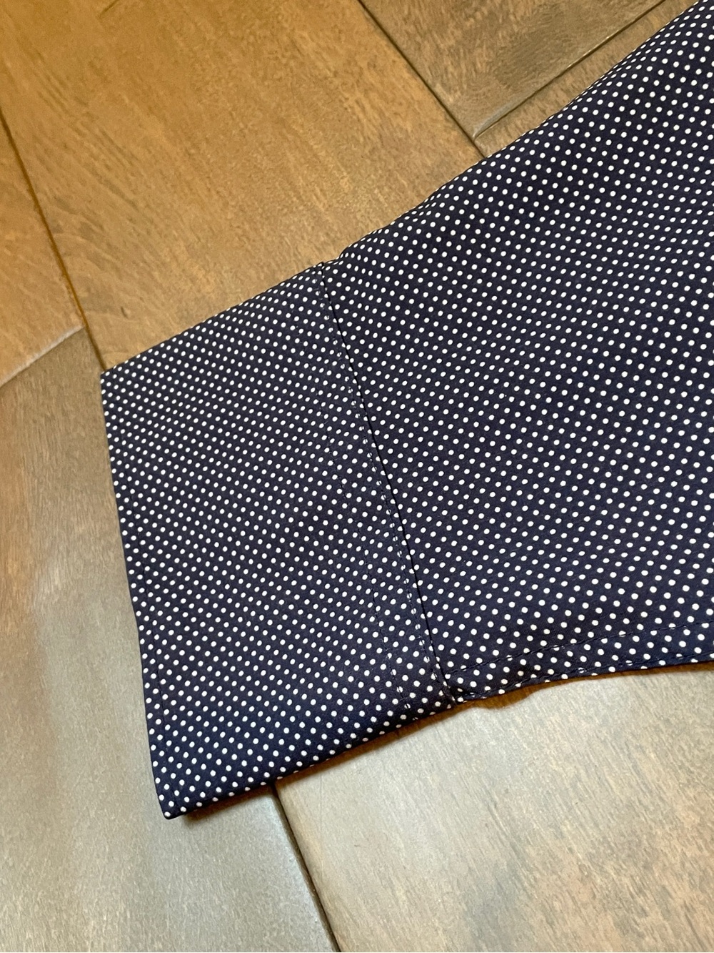 Con.Struct Navy/White Microdot/Polka Dot Slim Fit Performance Shirt - Size XL - Picture 6 of 10